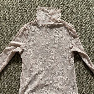 Free People Lace Sweet Secrets long sleeve top